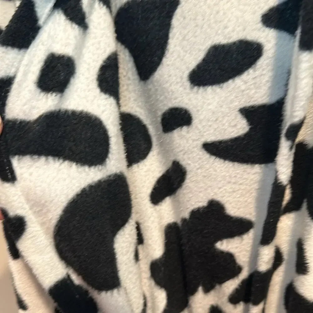 Leveret Toddler‎ Size 4 Cow Print Hooded Bath Robe